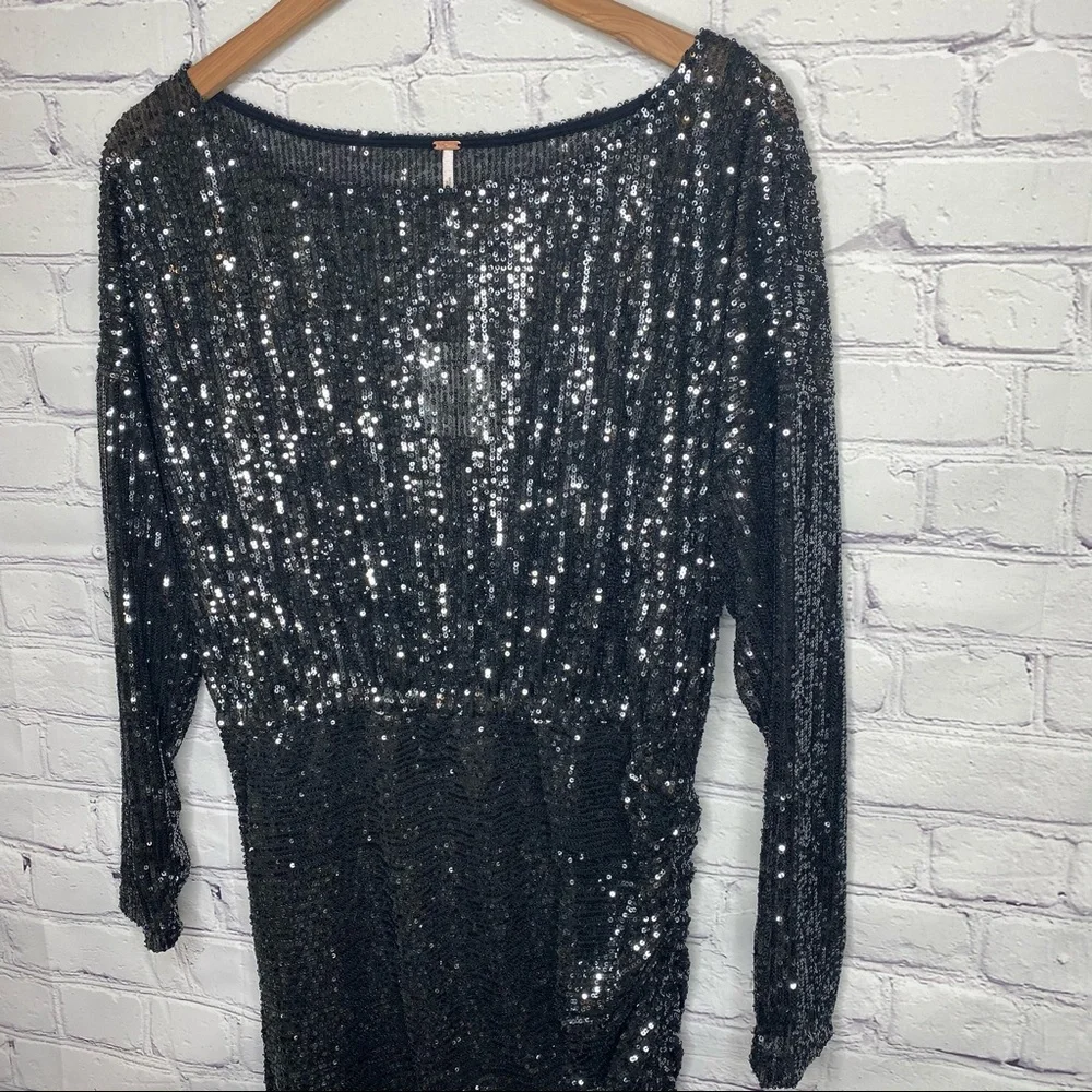 Free People Giselle Sequin Mini Dress - Picture 5 of 14